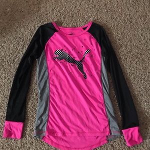 Puma long sleeve athletic shirt
